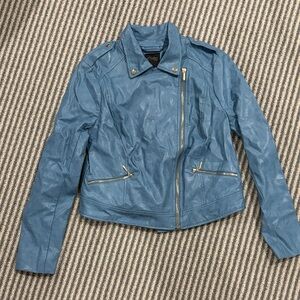 Thalia Sodi Blue Leather Jacket